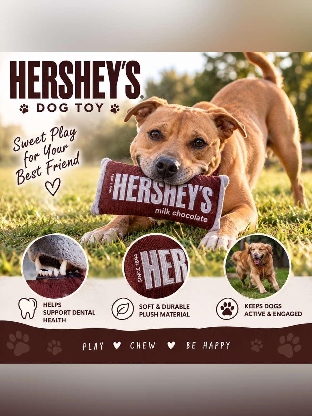 HERSHEY’S Dog Toy 🍫🐾